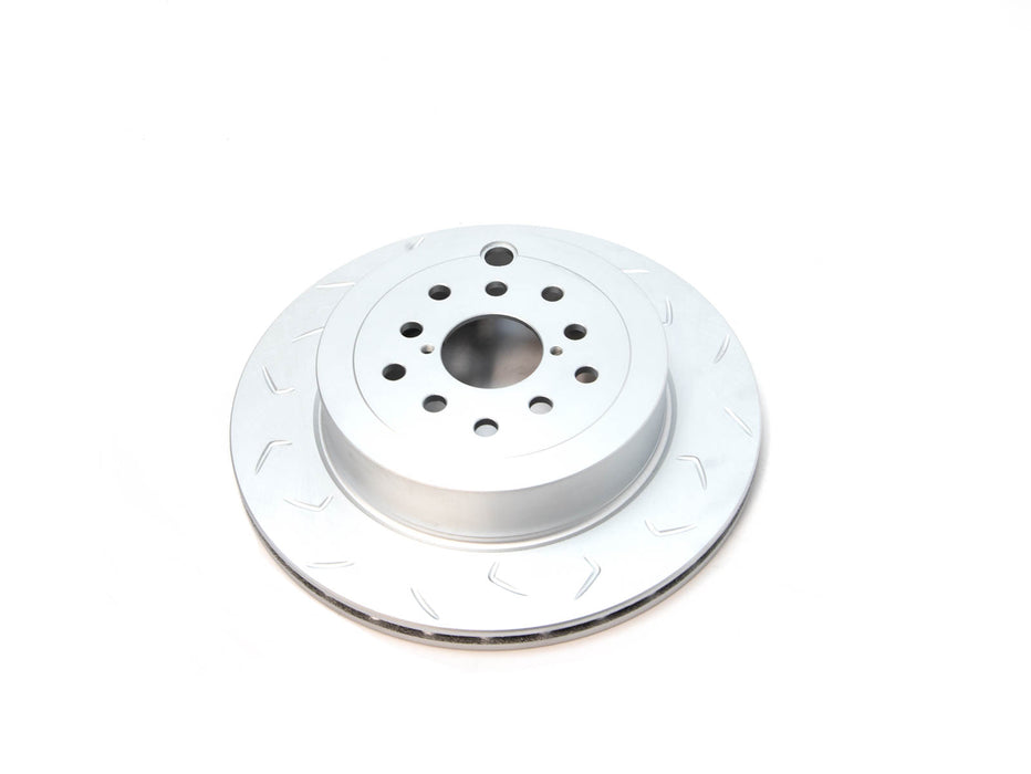 FactionFab Slotted Rear Rotor V2 Dual Drilled 5x100/114 Subaru STI 2004-2007