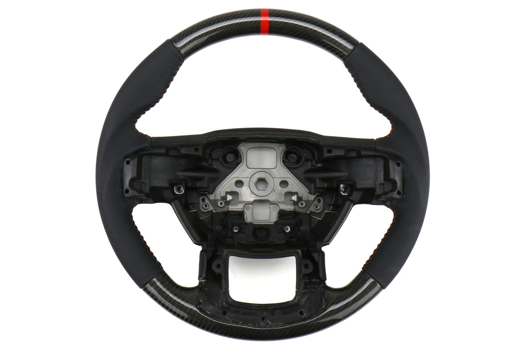 FactionFab Steering Wheel Carbon/Leather Non-Heated 2015-2020 F150 / Raptor