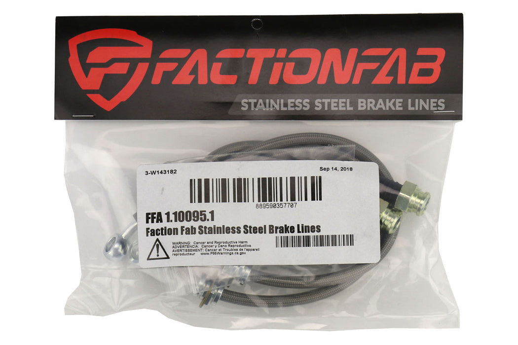 FactionFab Rear Stainless Steel Brake Lines Subaru WRX 2002-2007
