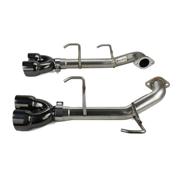 FactionFab Axle Back Exhaust Black Tip WRX / STI 2011-2014 Sedan