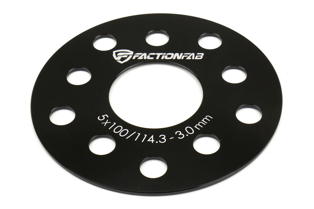 FactionFab Subaru 5x100/114.3 3mm 6061-T6 Forged Spacer Set