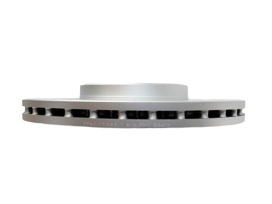 FactionFab Slotted Front Rotor V2 Dual Drilled 5x100/114 Subaru STI 2018-2021