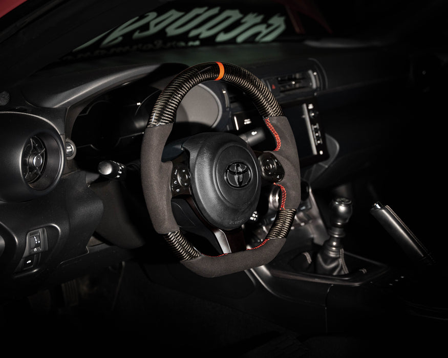 FactionFab Steering Wheel Carbon and Suede 17+ BRZ / 86