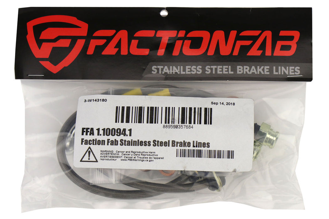 FactionFab Front Stainless Steel Brake Lines Subaru STI 2004-2007 / WRX 2006-2007