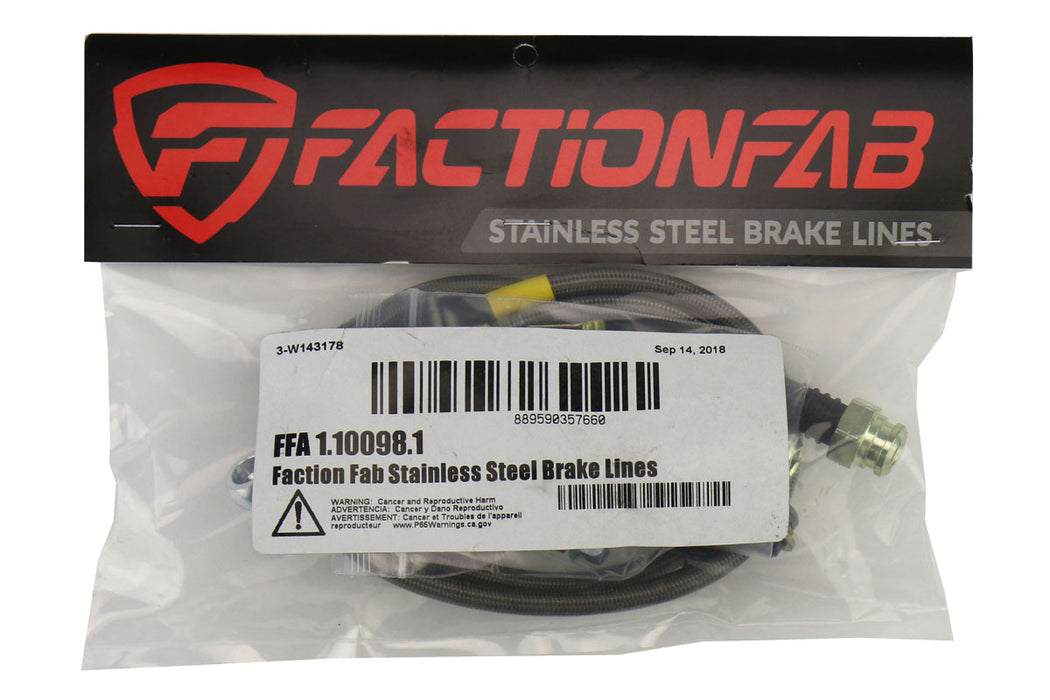 FactionFab Front Stainless Steel Brake Lines Subaru WRX 2002-2005