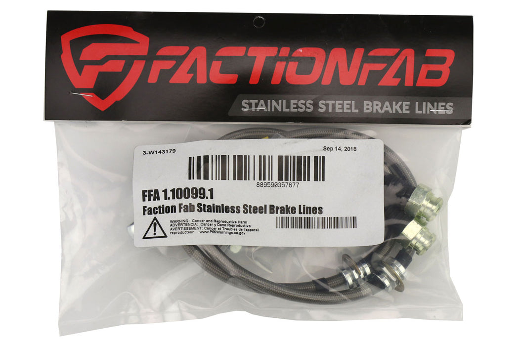 FactionFab Front Stainless Steel Brake Lines Subaru Impreza 1993-2001