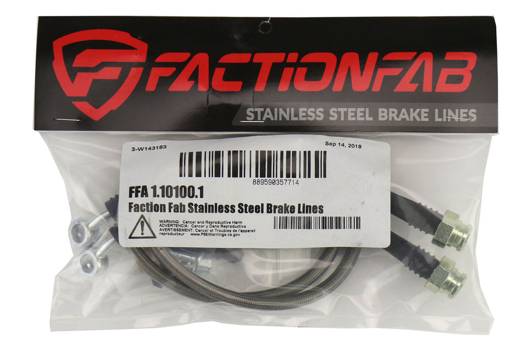 FactionFab Rear Stainless Steel Brake Lines Subaru Impreza 1993-2001 with Disk Brakes